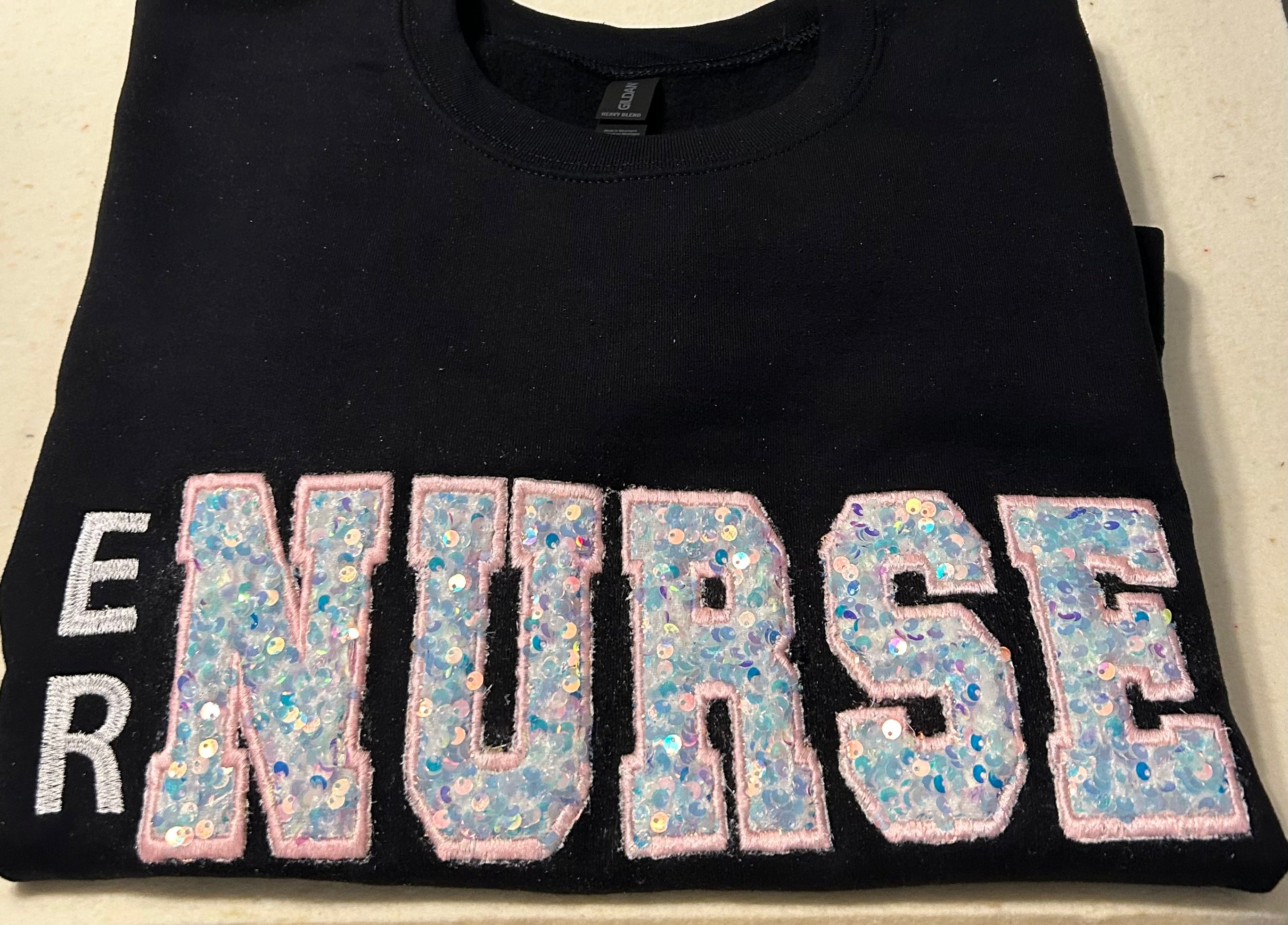 ER Nurse Sequin Applique